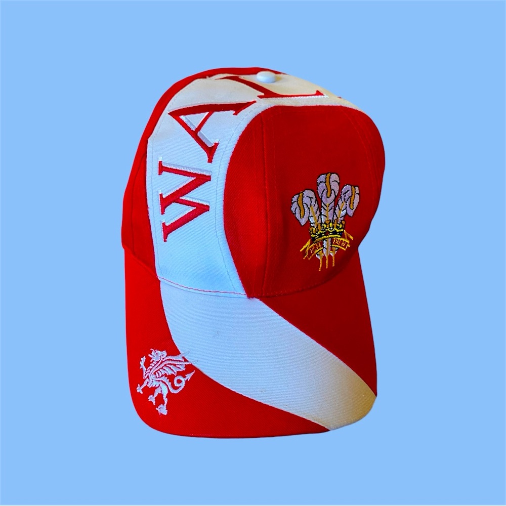 Royals Welch Fusiliers Baseball Cap Hat - Adjustable One Size Red White‎ Vintage